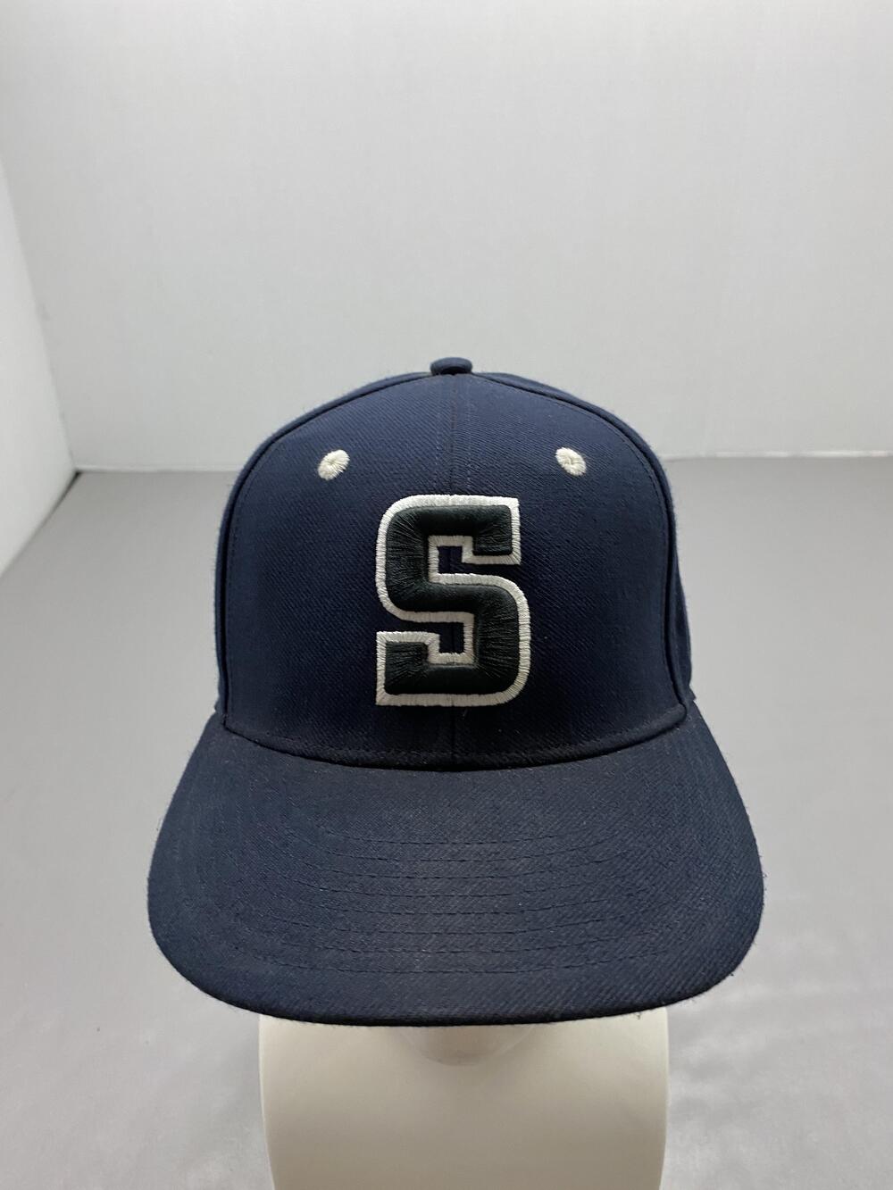 Hat Cap Fitted Mens 7 Blue Richardson PTS Performance Baseball Cap S Logo